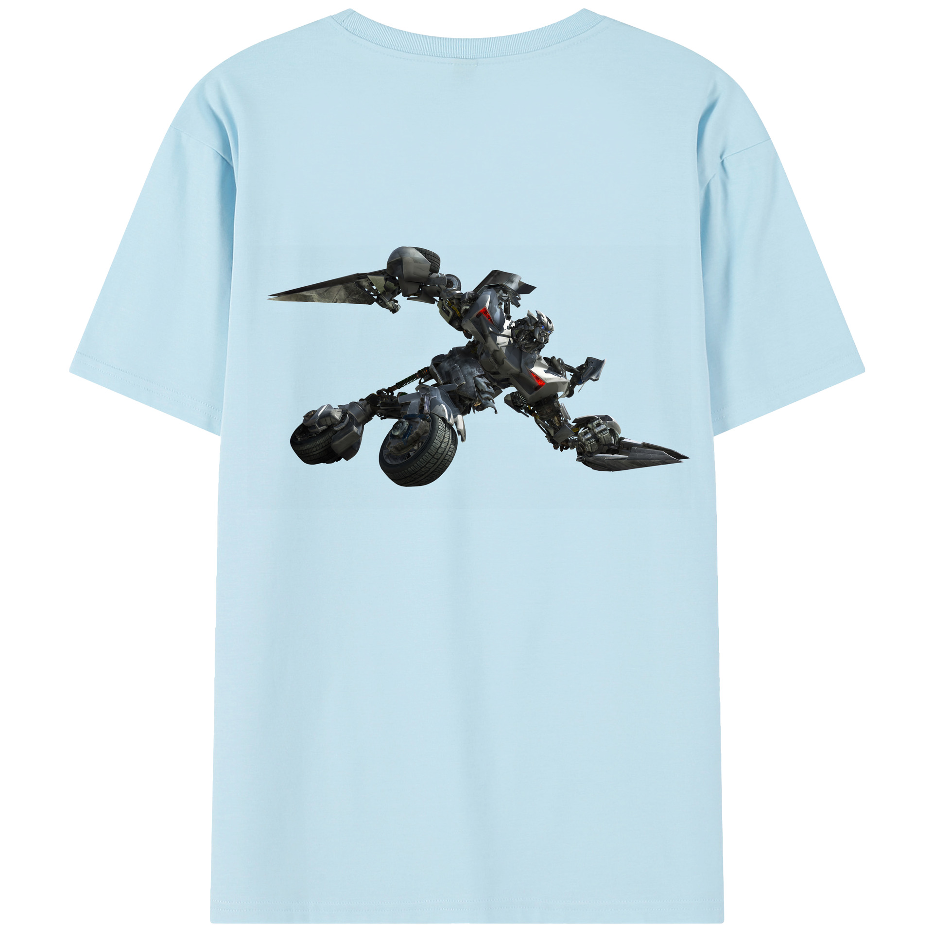 （画像用） Transformers トランスフォーマー 綿100％半袖Tシャツ（背面プリント）
